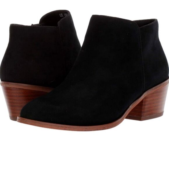 8.5 Amazon Essentials Black Ankle Boot Bootie Shoes - Picture 1 of 12